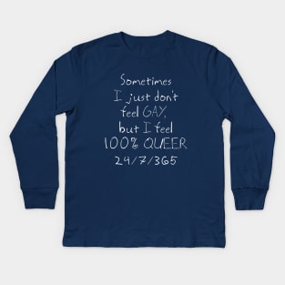 100% QUEER Kids Long Sleeve T-Shirt